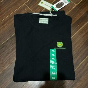 John Deere Men's Crewneck Long Sleeve T-Shirt Embroidered Logo Men’s XL